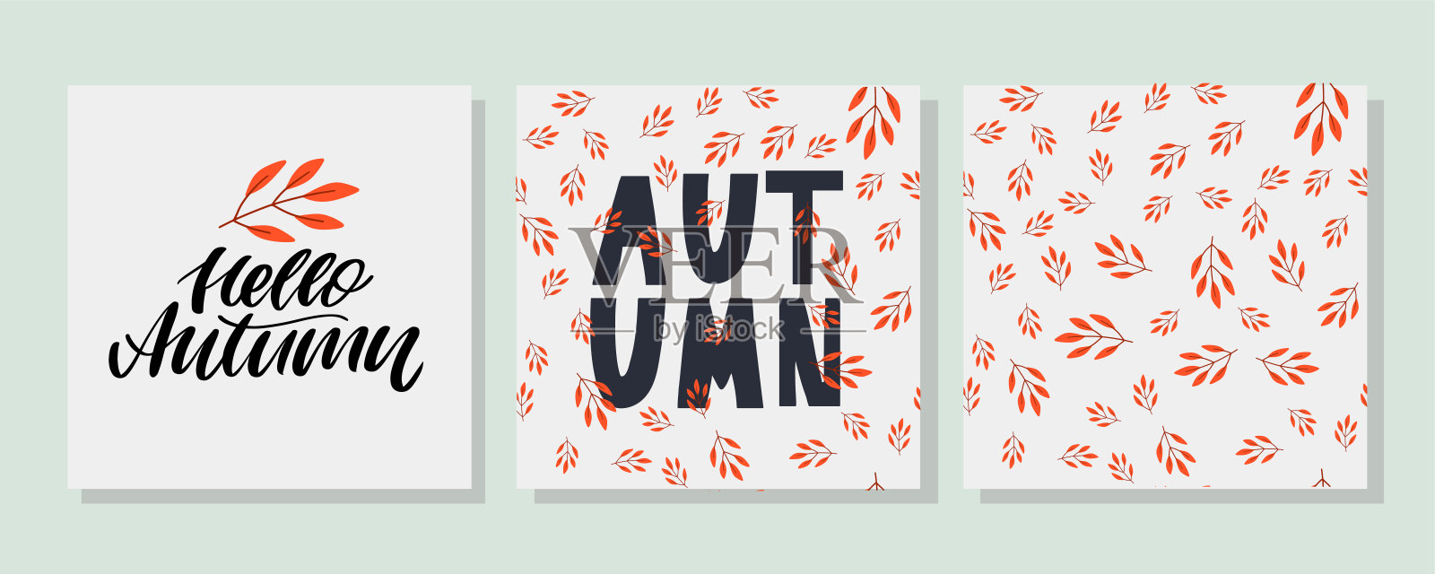 秋天插图，旗帜，销售向量，秋天，字母，卡片插画图片素材
