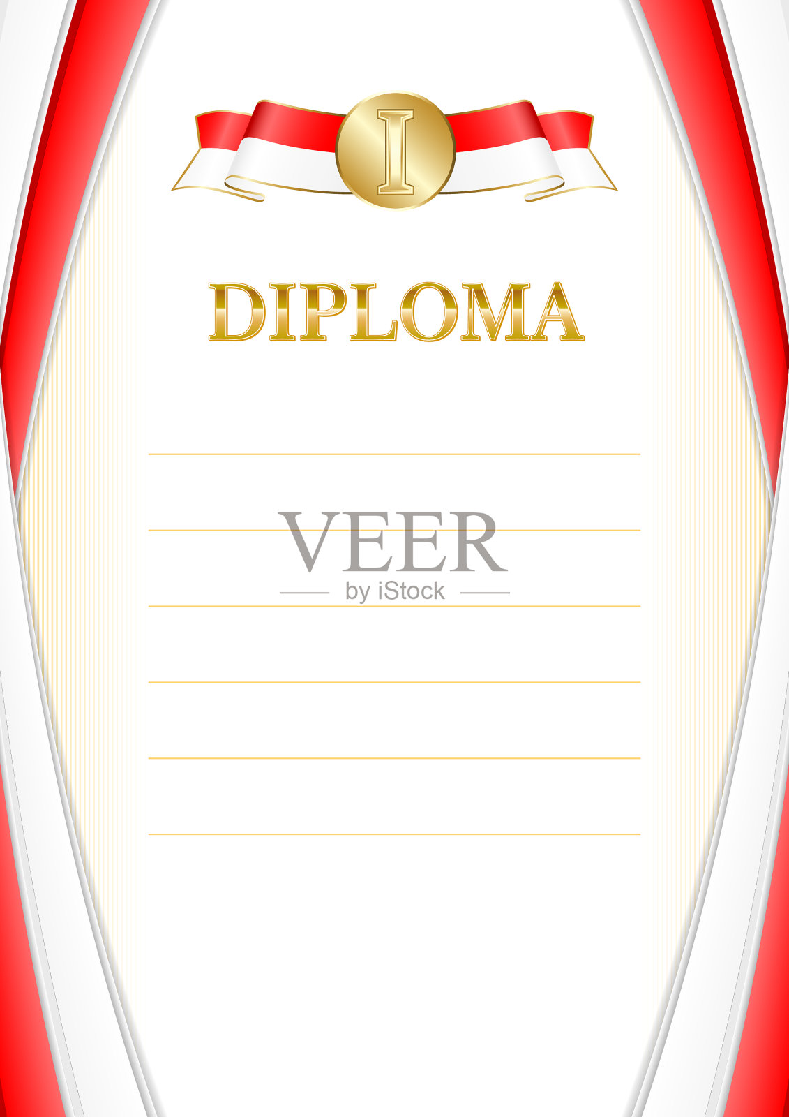 垂直框架和边界与印度尼西亚国旗插画图片素材