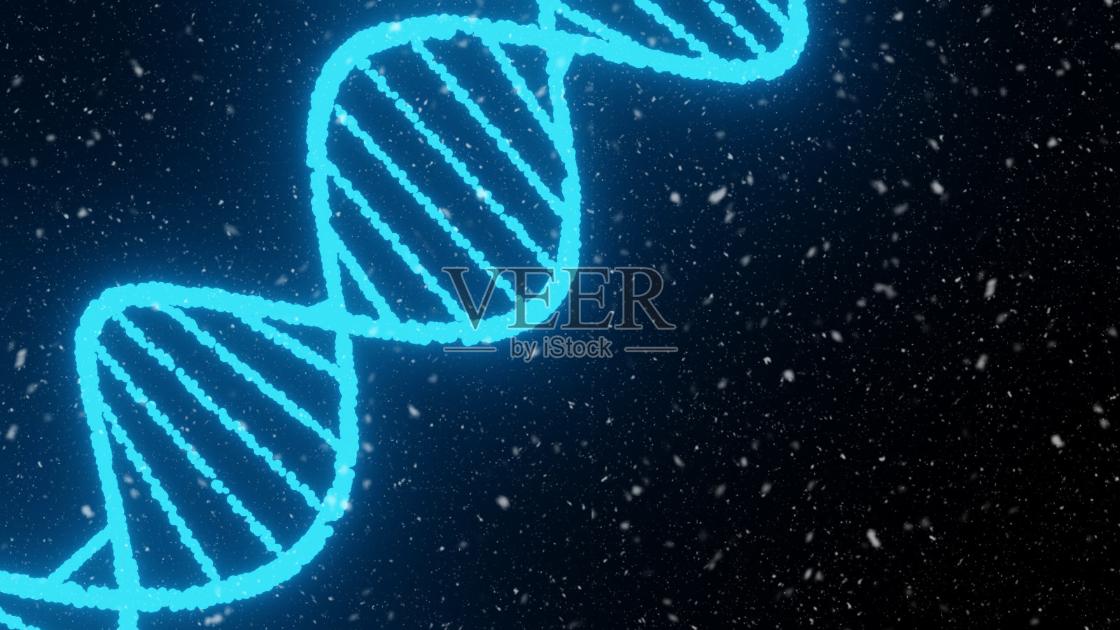 DNA链是分子的螺旋结构。基因和基因操作的概念照片摄影图片