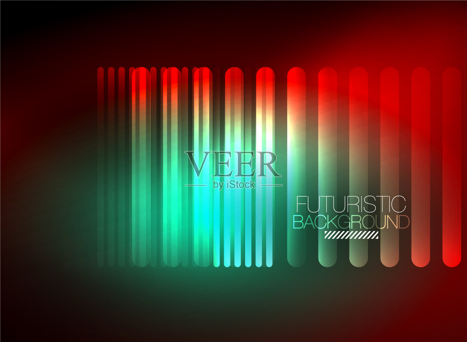 明亮的霓虹灯色彩技术抽象背景插画图片素材