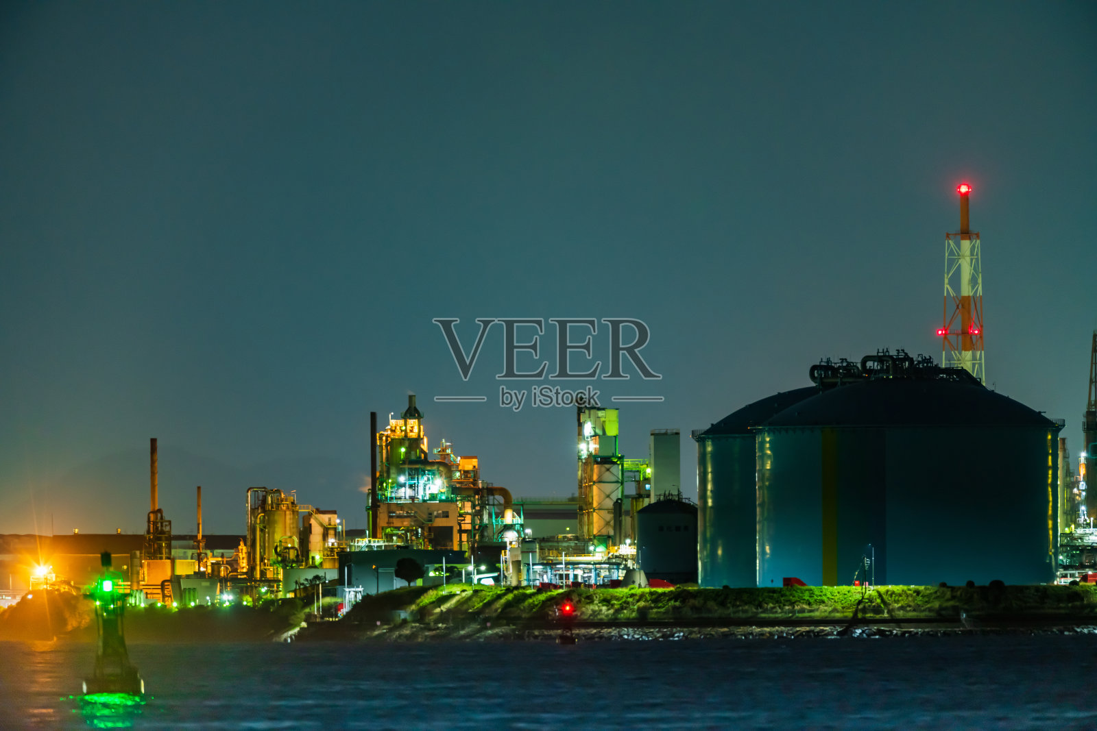 北九州市工厂夜景照片摄影图片