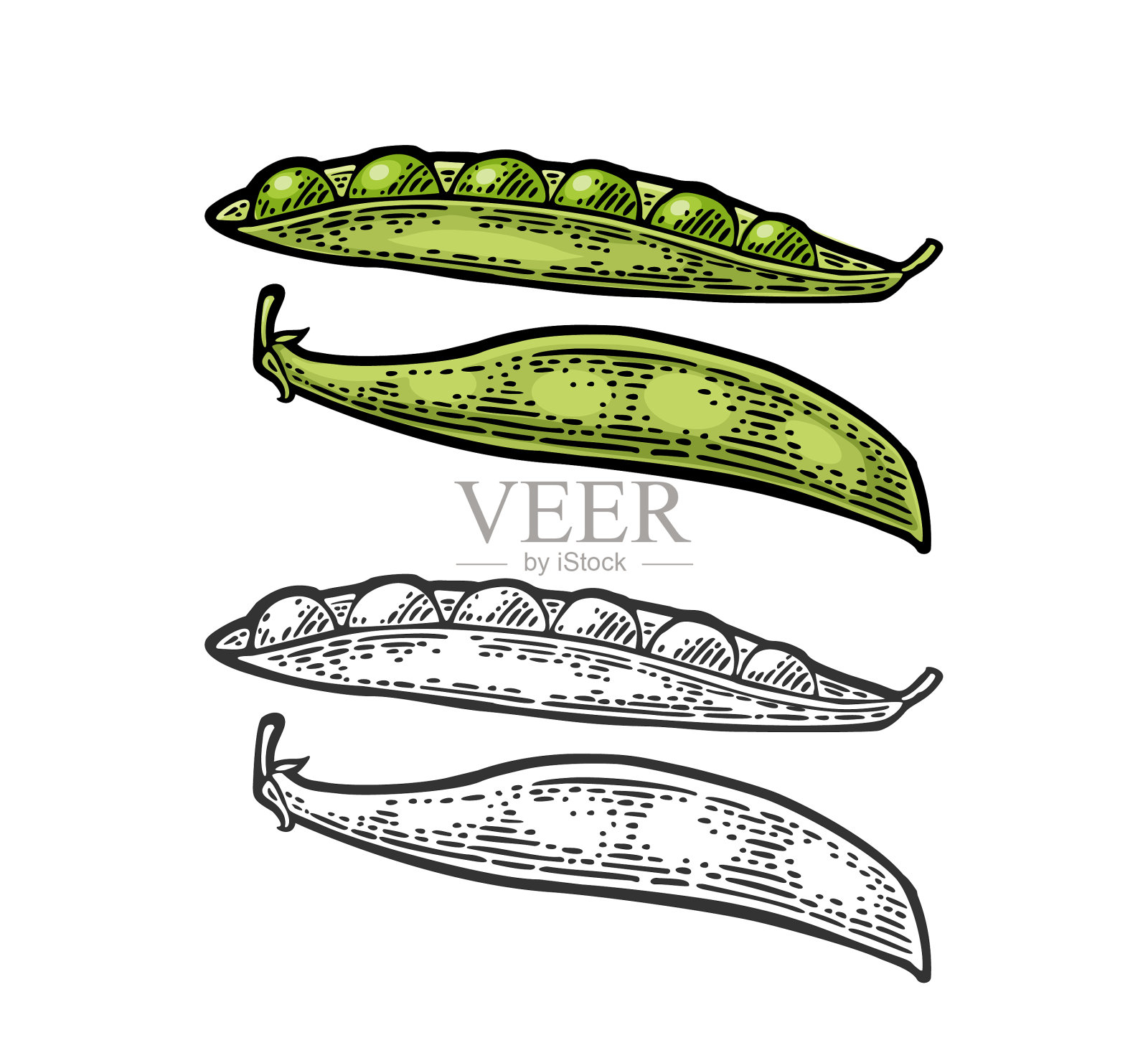 豌豆荚-关闭和打开黑色的佳酿设计元素图片