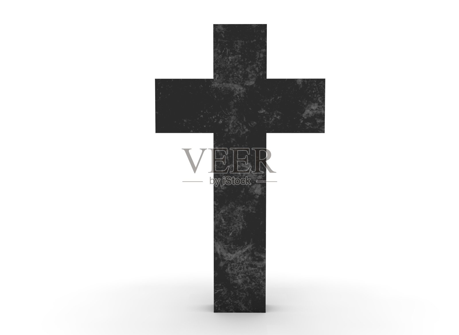 坟墓十字架在白色背景3d渲染照片摄影图片