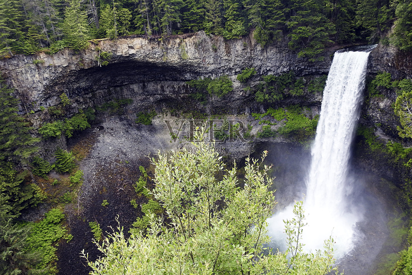 哥伦比亚，惠斯勒，Brandywine Falls Británica, Canadá照片摄影图片
