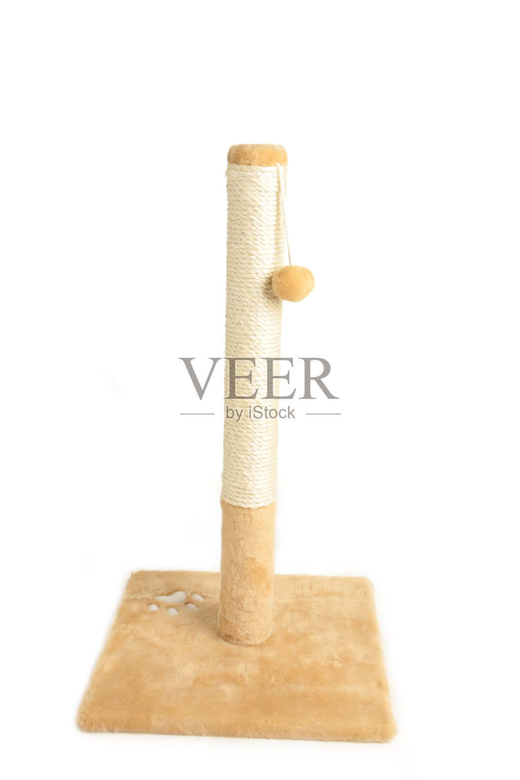 猫抓贴，孤立在白色背景上照片摄影图片