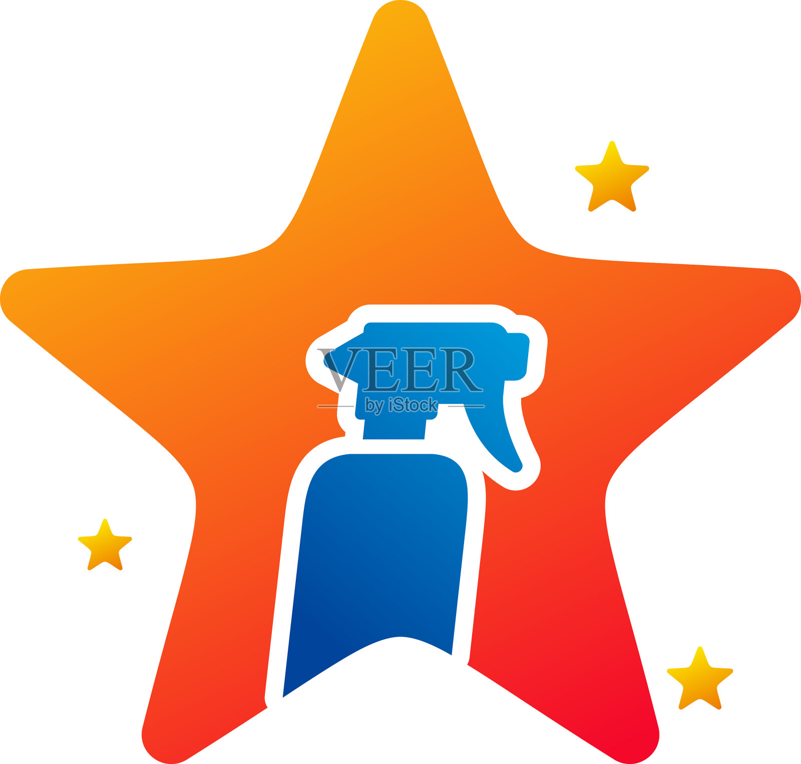 星清洁标志模板创意清洁标志设计元素图片