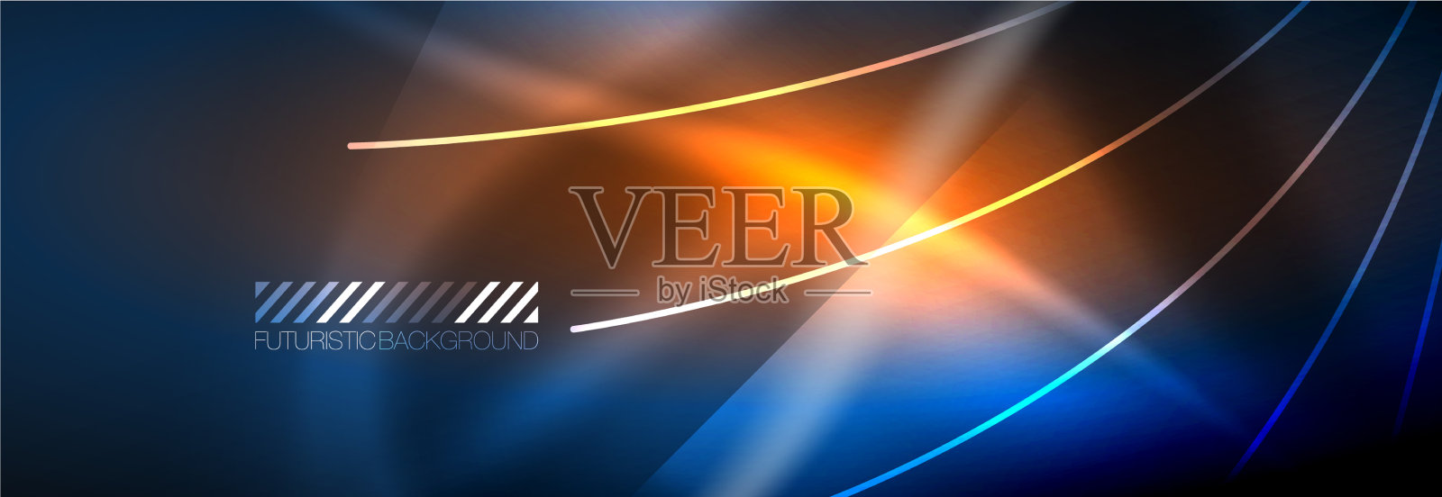 霓虹灯动态光束抽象壁纸插画图片素材