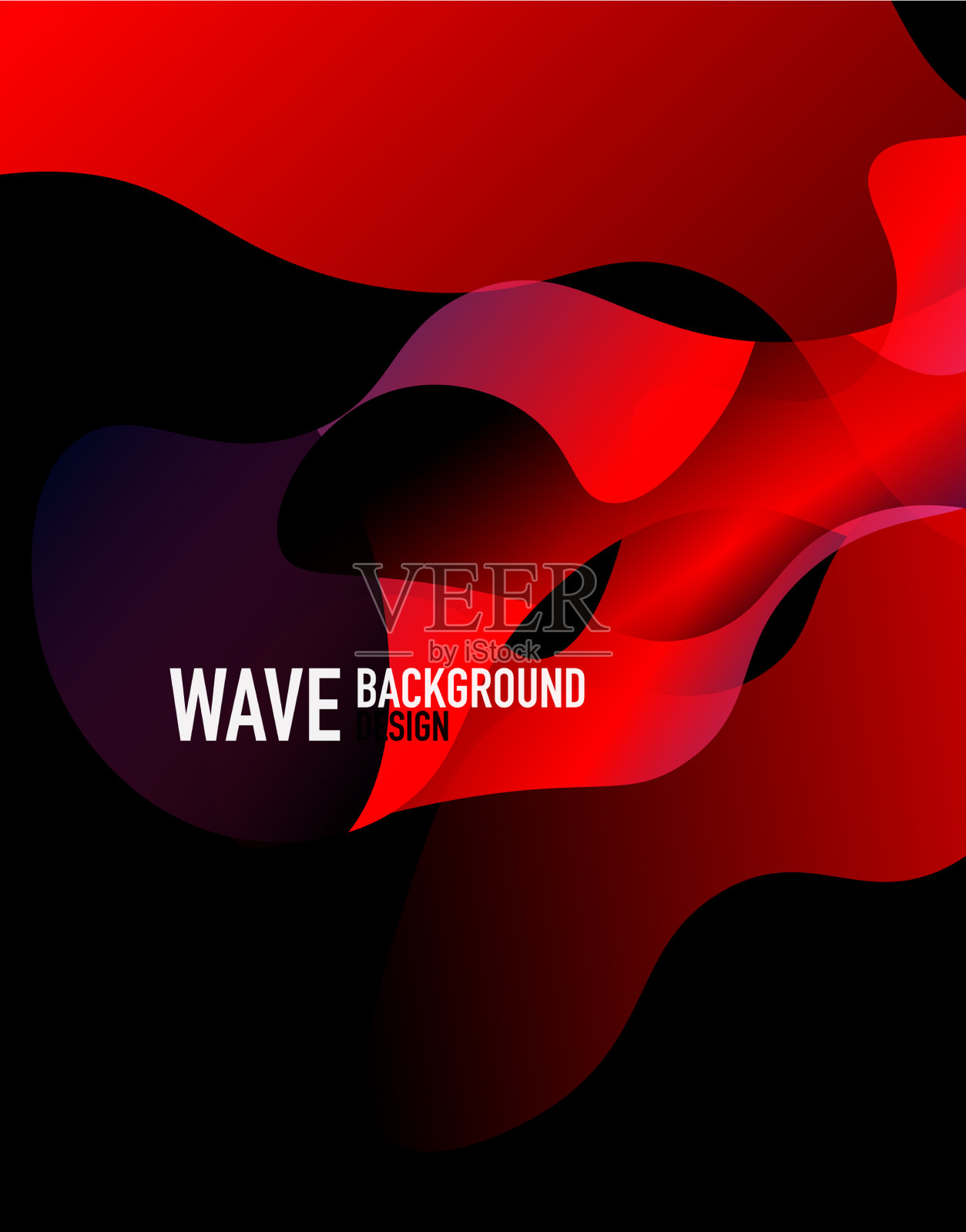 垂直流体梯度波抽象背景插画图片素材