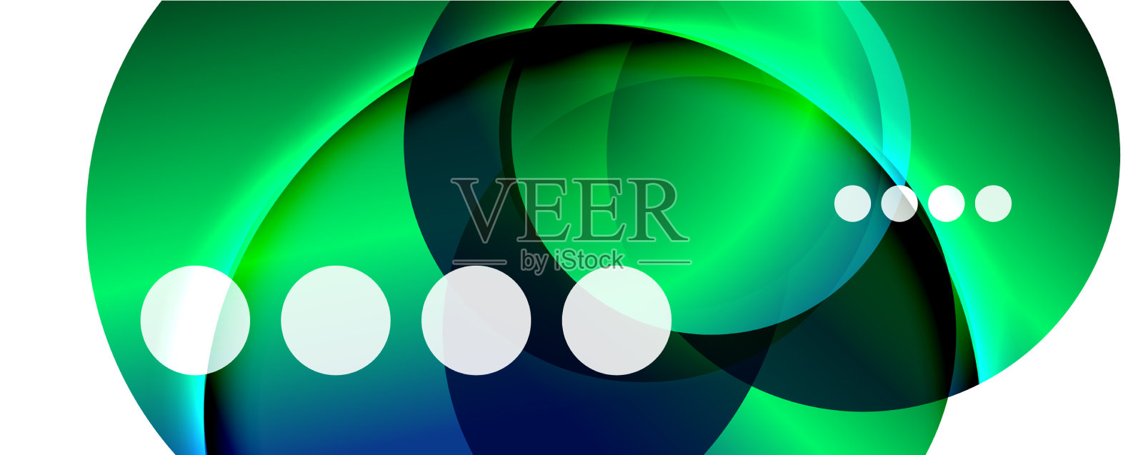 流体梯度旋转和圆圈明亮的颜色插画图片素材