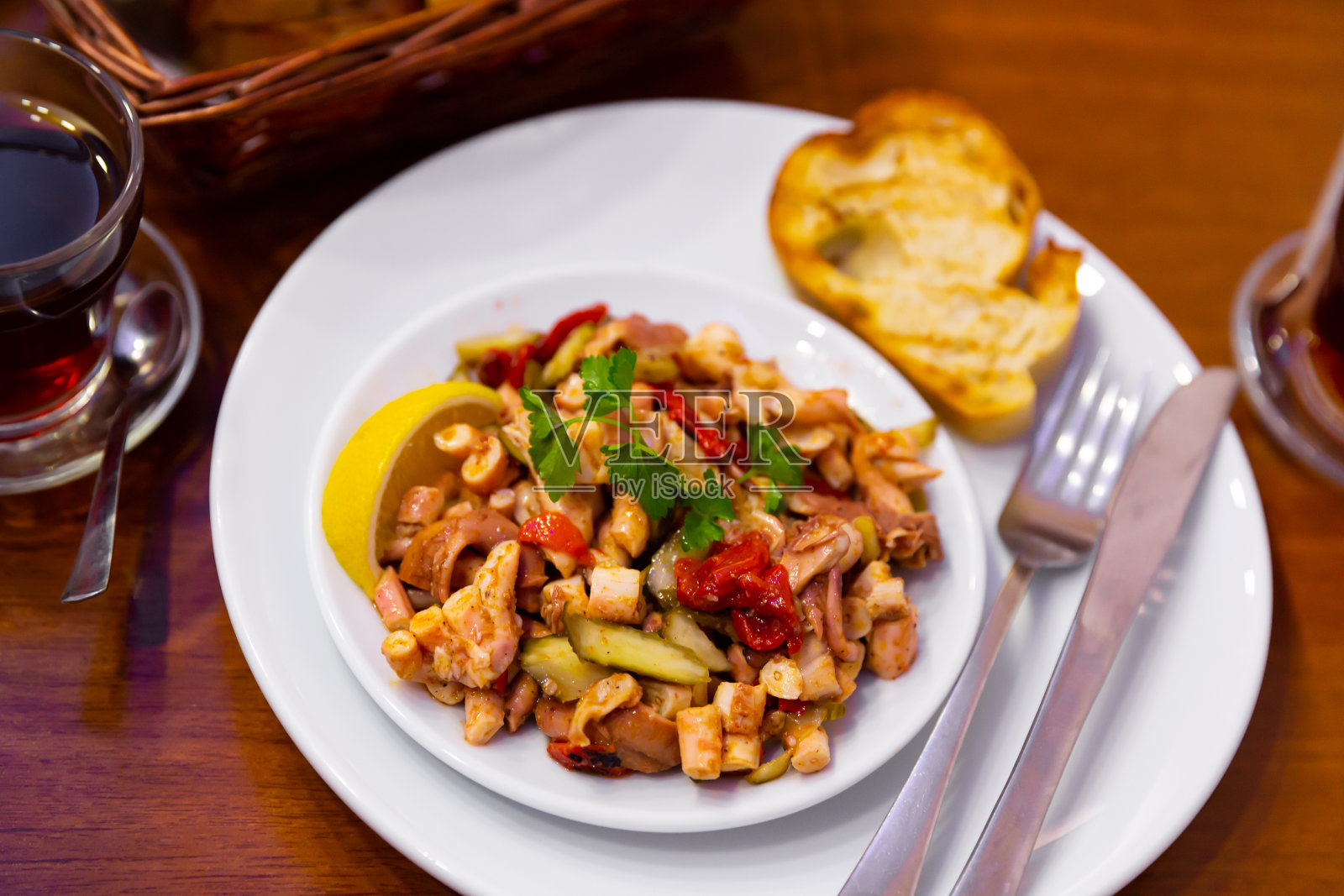 章鱼沙拉沙拉沙拉沙拉照片摄影图片