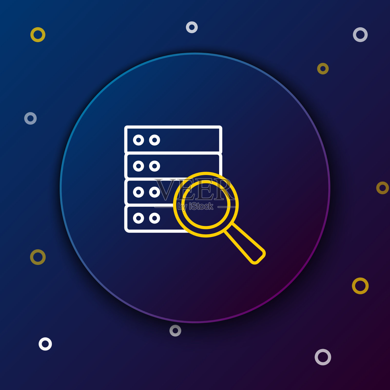 线路服务器数据web托管图标隔离上插画图片素材