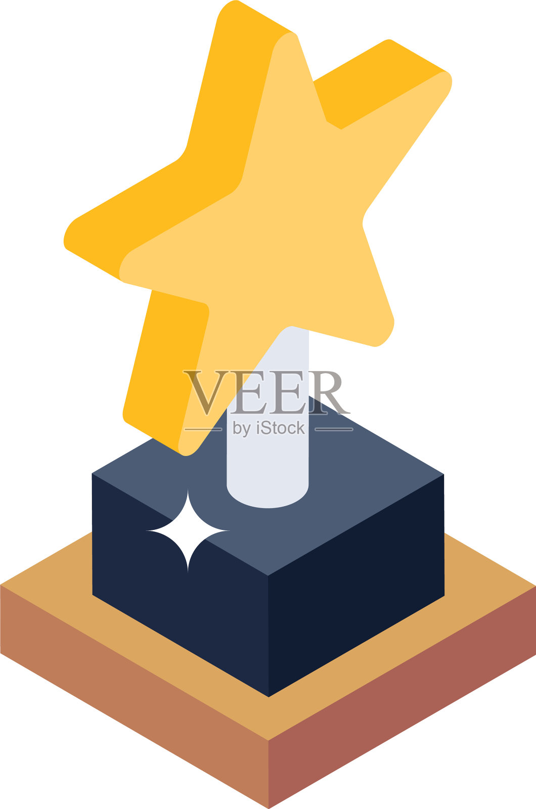 明星奖杯插画图片素材