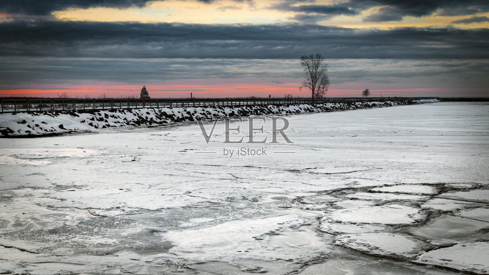 冻港日出4照片摄影图片