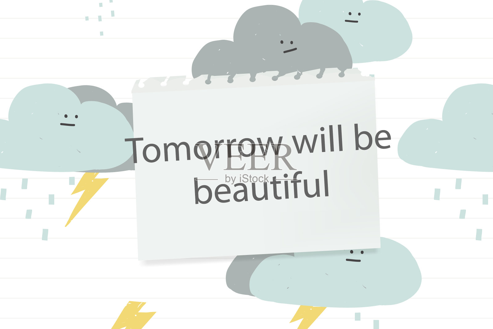 鼓舞人心的引语模板用可爱的引语插画图片素材