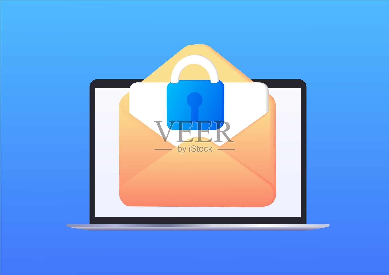 电子邮件营销在线广告概念插画图片素材