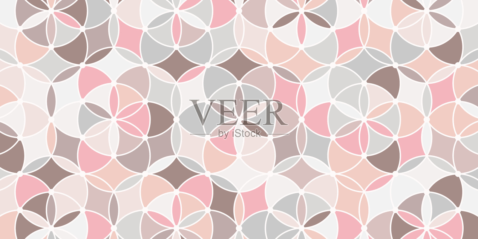 几何图形圆重叠插画图片素材