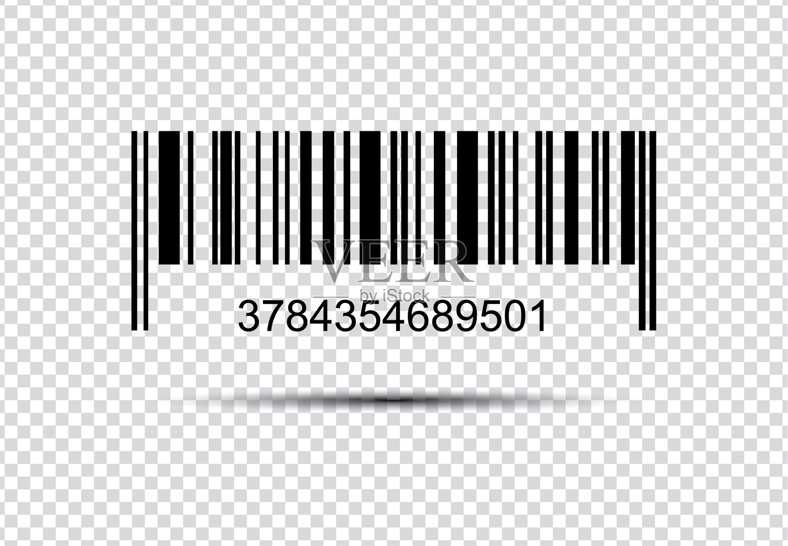 条形码现实的图标插画图片素材