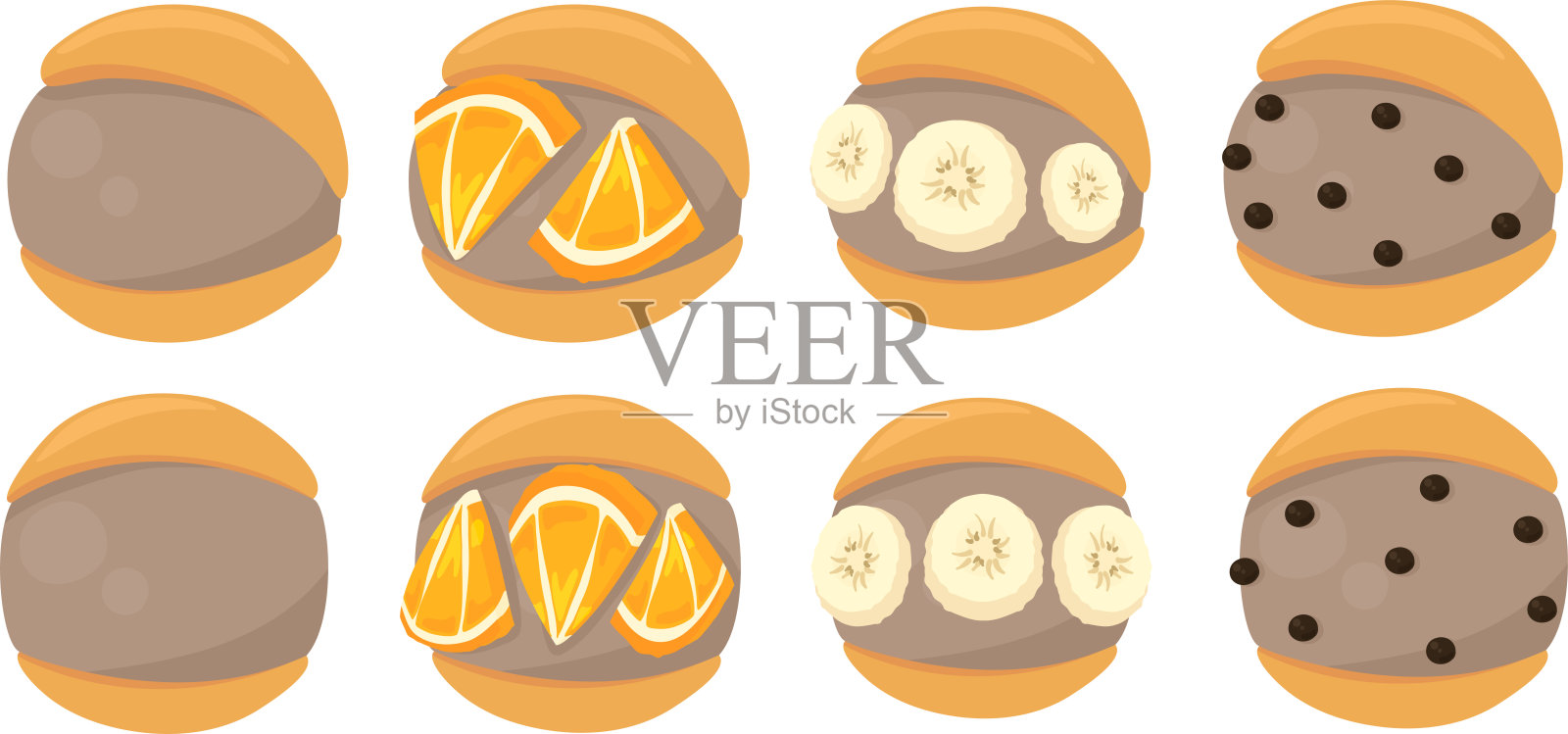 maritozzo可爱的图标插画图片素材