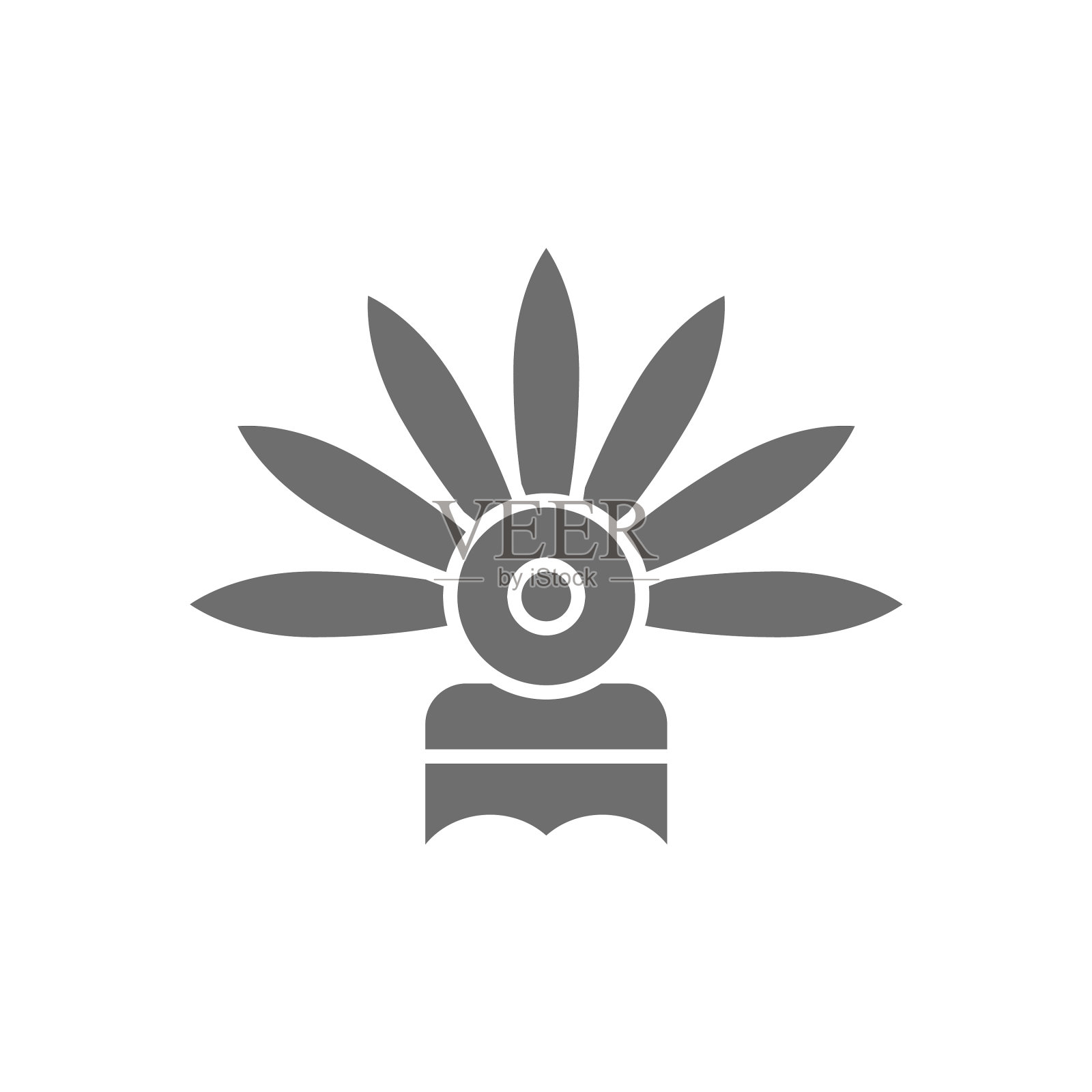 狂欢节头饰节日帽灰色图标图标素材