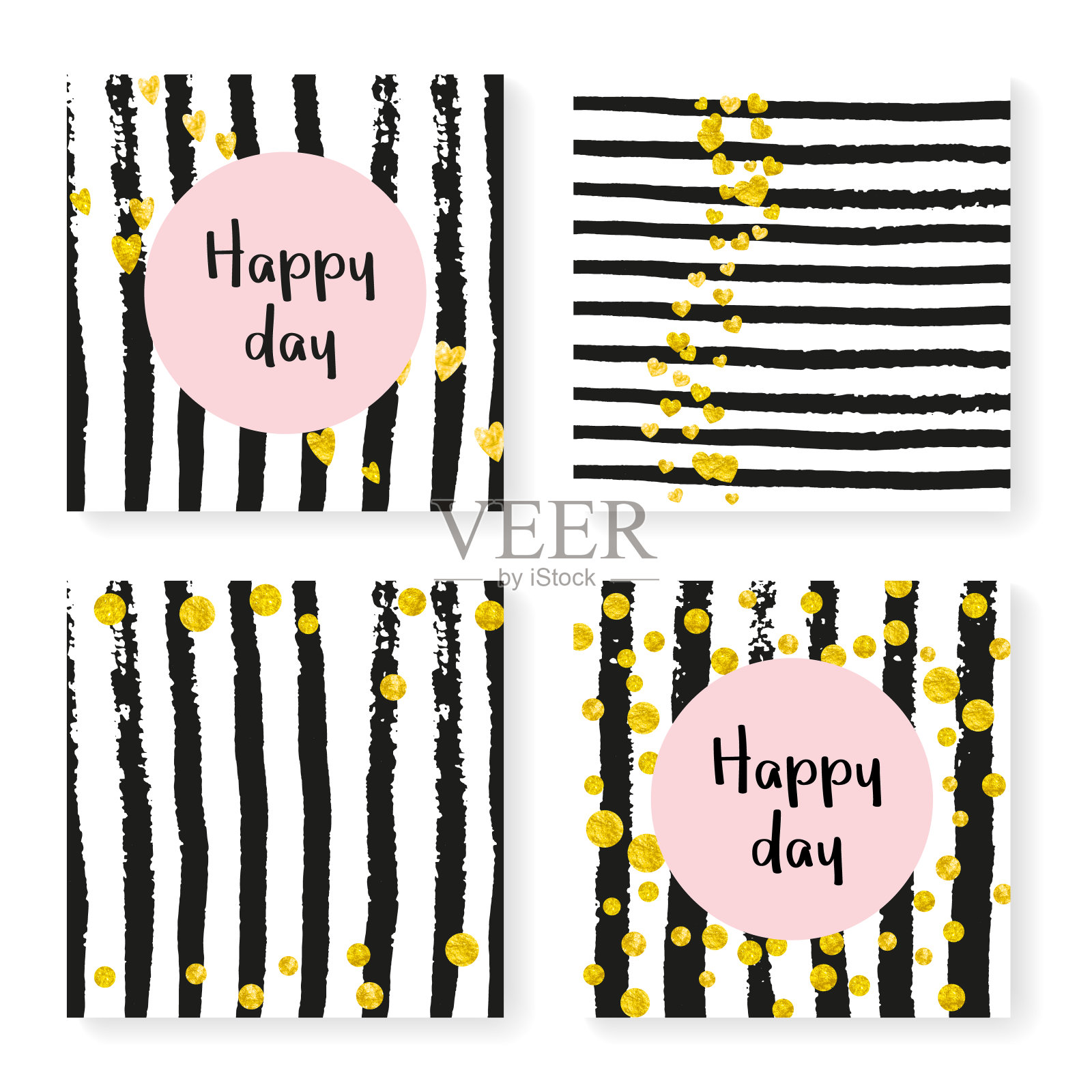 心的背景。发光的封面。黑色的方插画图片素材