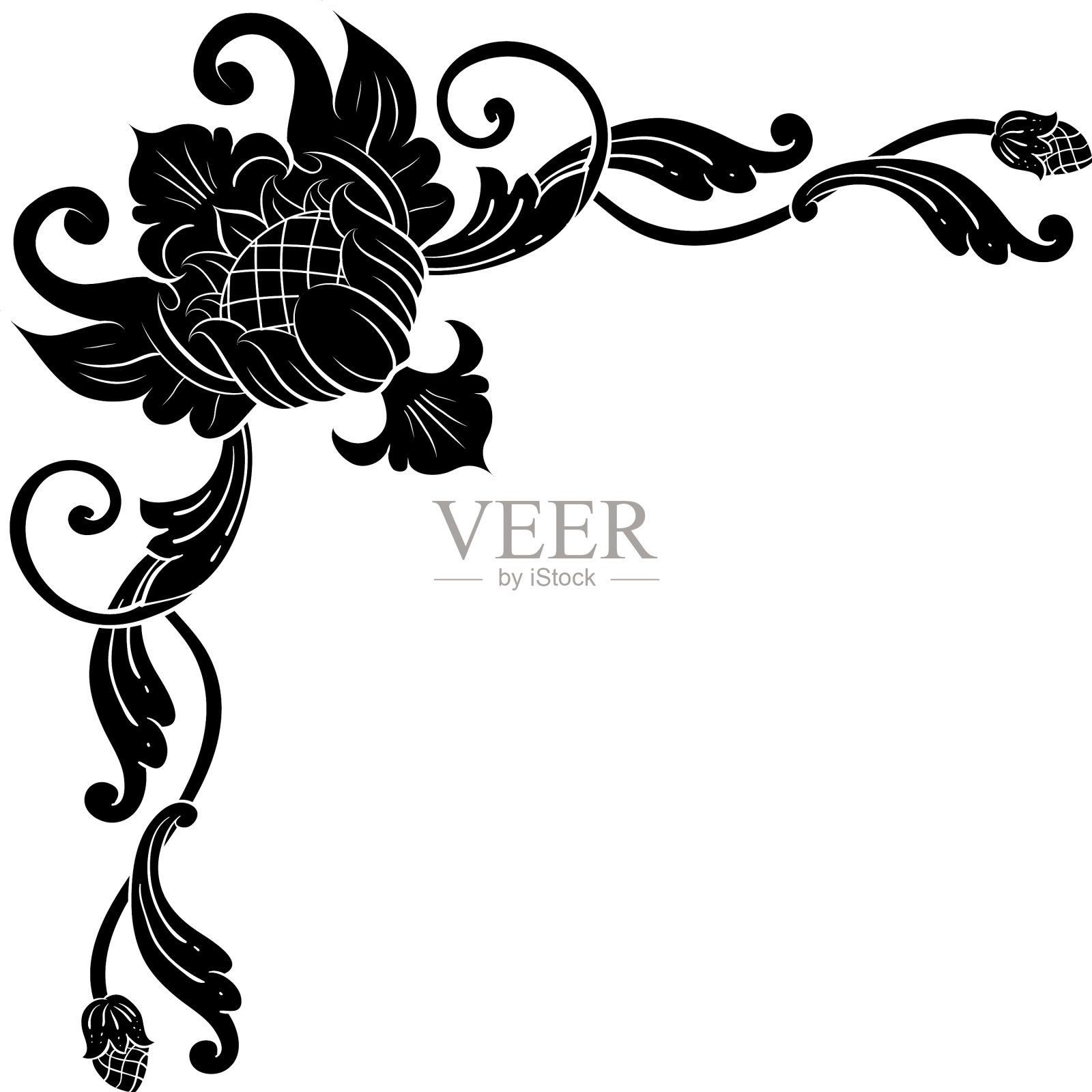 装饰手绘经典复古装饰插画图片素材