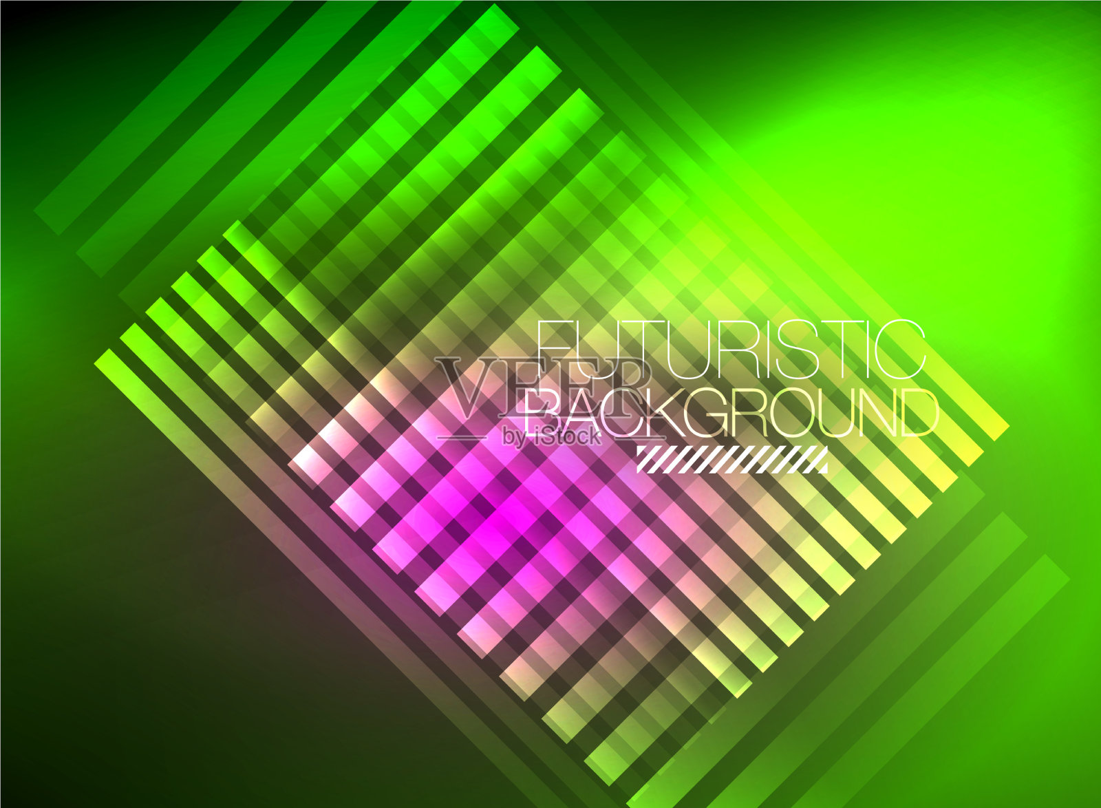 明亮的霓虹灯色彩技术抽象背景插画图片素材