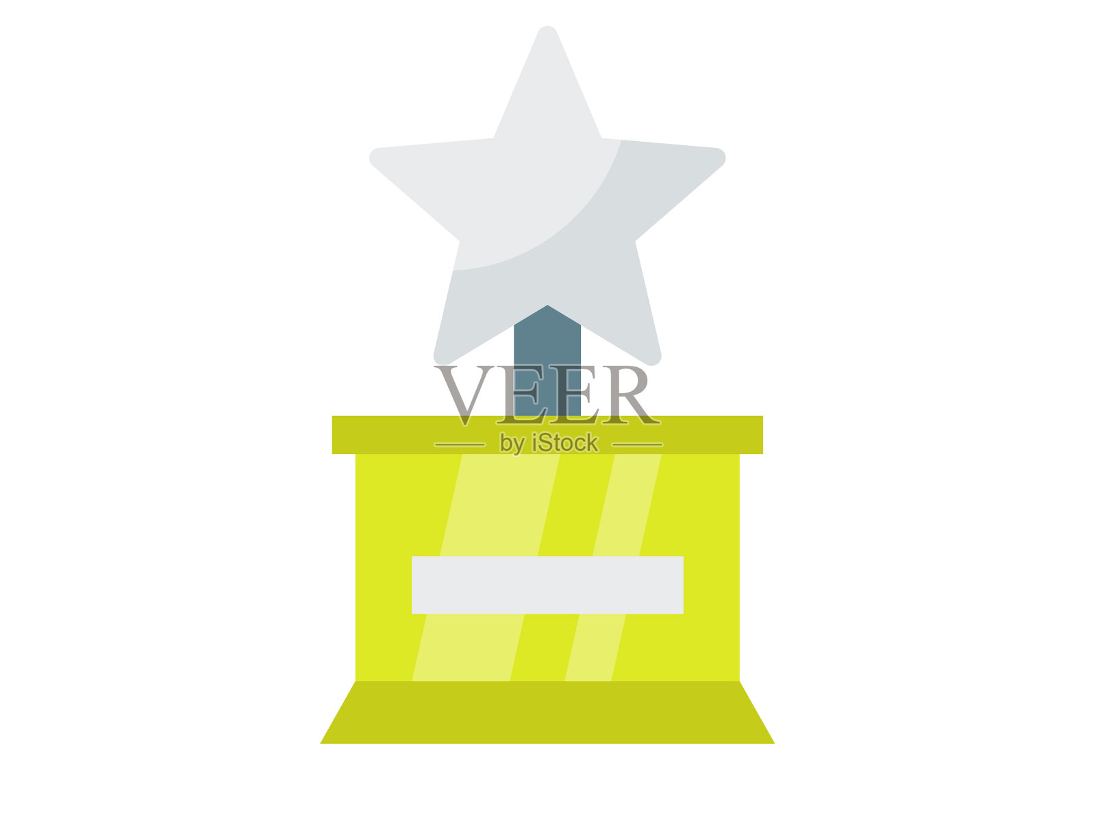 欣赏赢家单孤立图标与插画图片素材