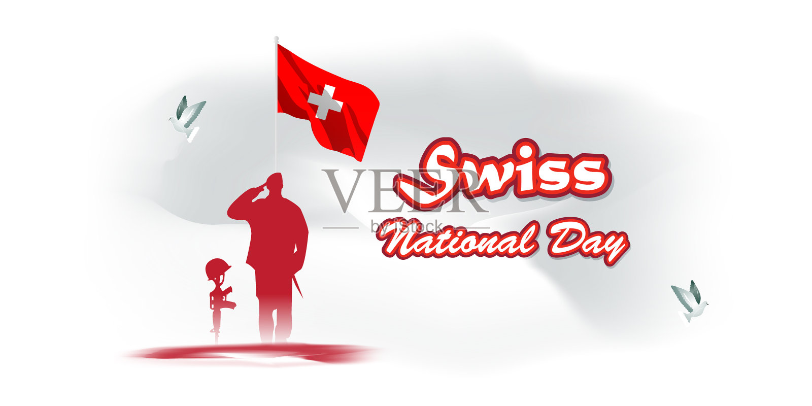 瑞士国家天插画图片素材