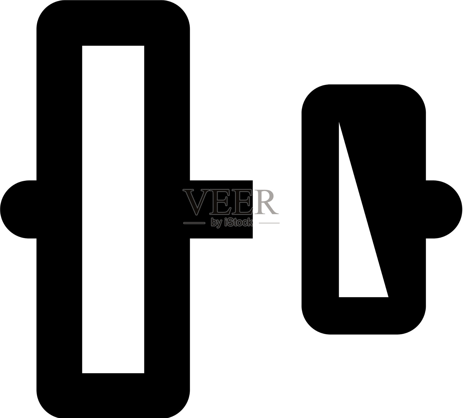 对象垂直对齐图标图标素材