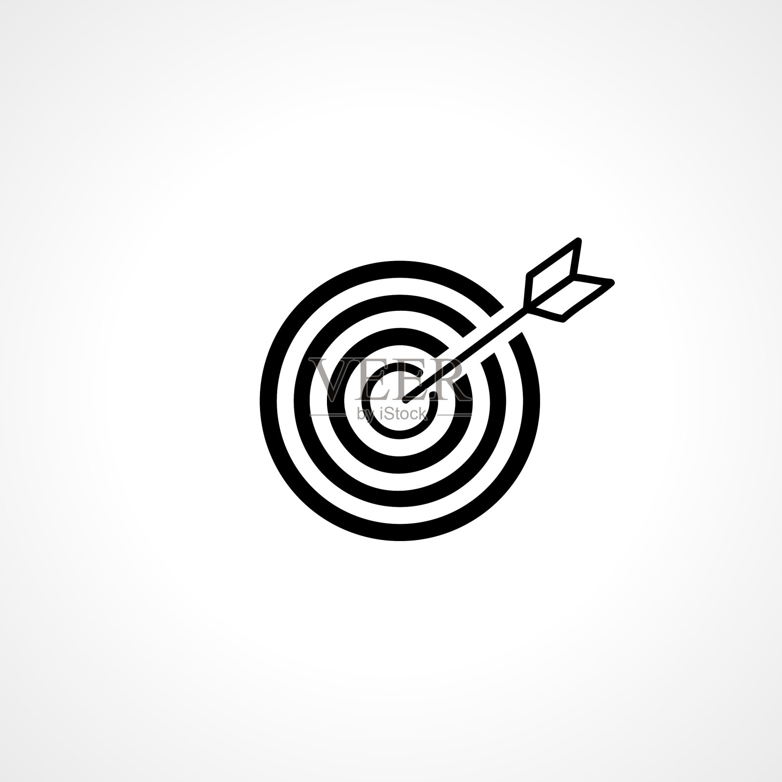 目标标志飞镖标志飞镖孤立的简单图标插画图片素材