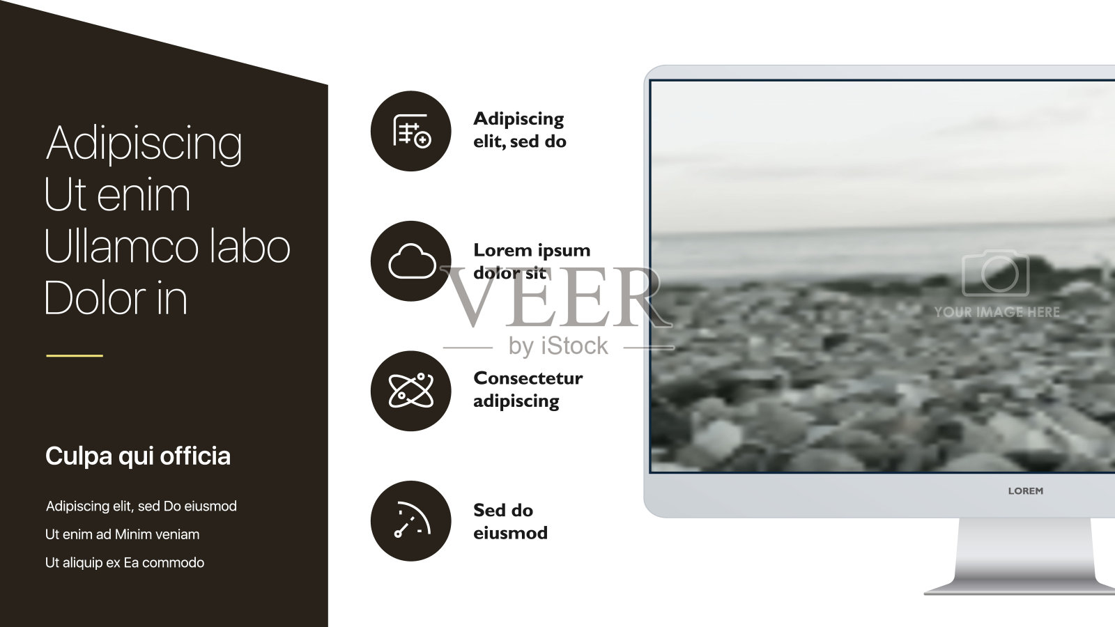 演示文稿和幻灯片布局模板插画图片素材