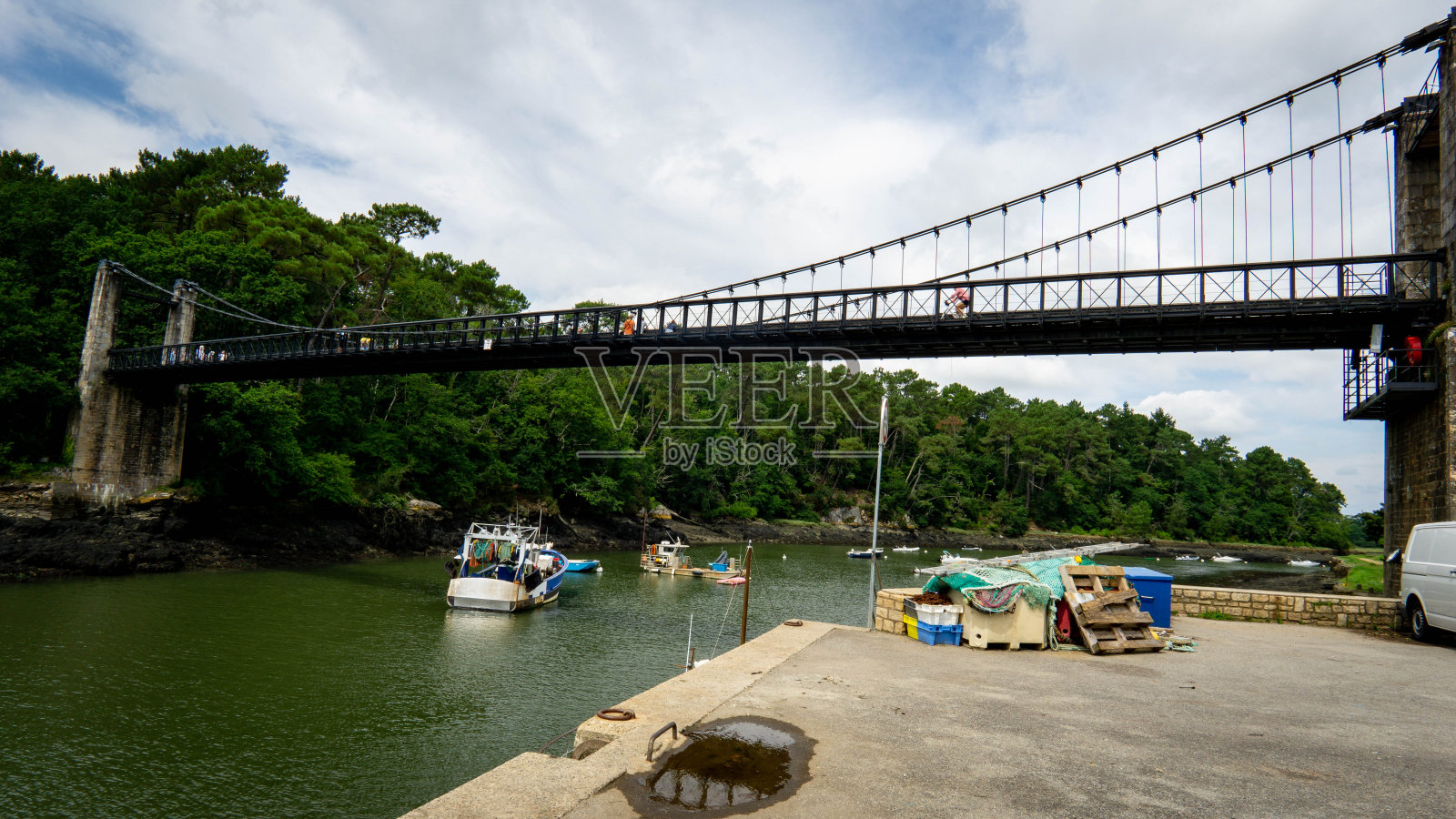 法国布列塔尼，摩比罕，波诺港照片摄影图片