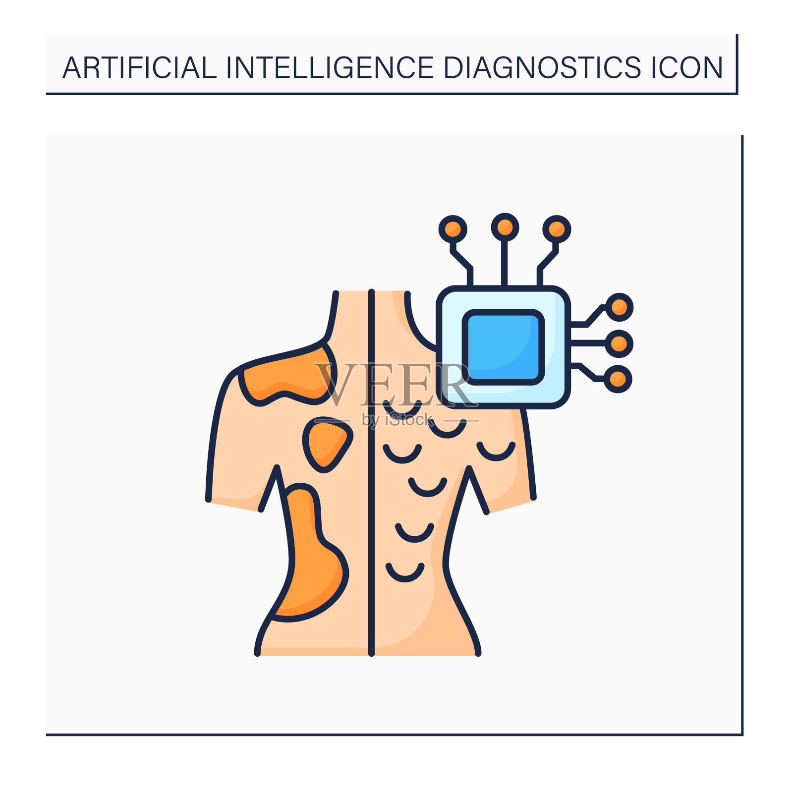 Ai在药色图标插画图片素材