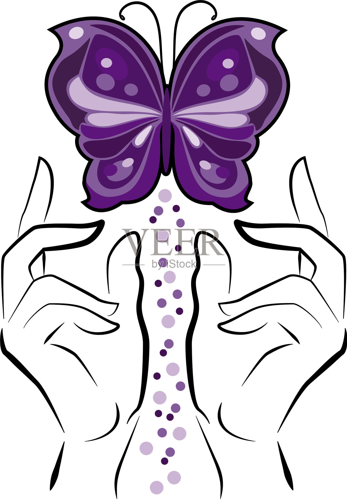 与蝴蝶设计元素图片