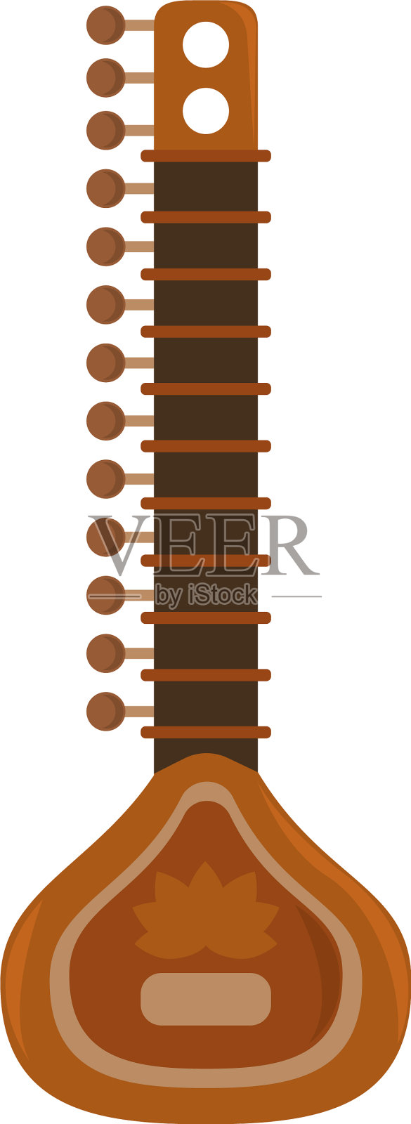印度传统乐器设计元素图片