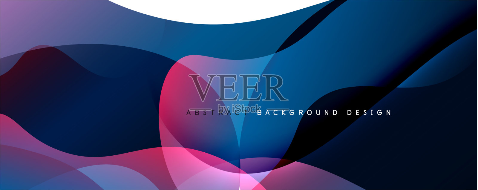 时尚简单的流体颜色梯度抽象插画图片素材