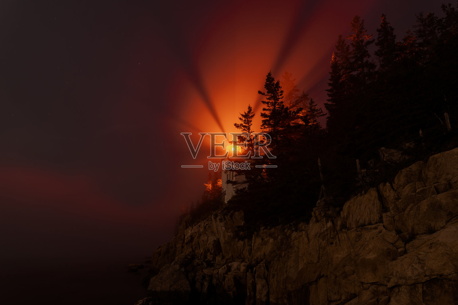 巴斯港首灯塔照片摄影图片