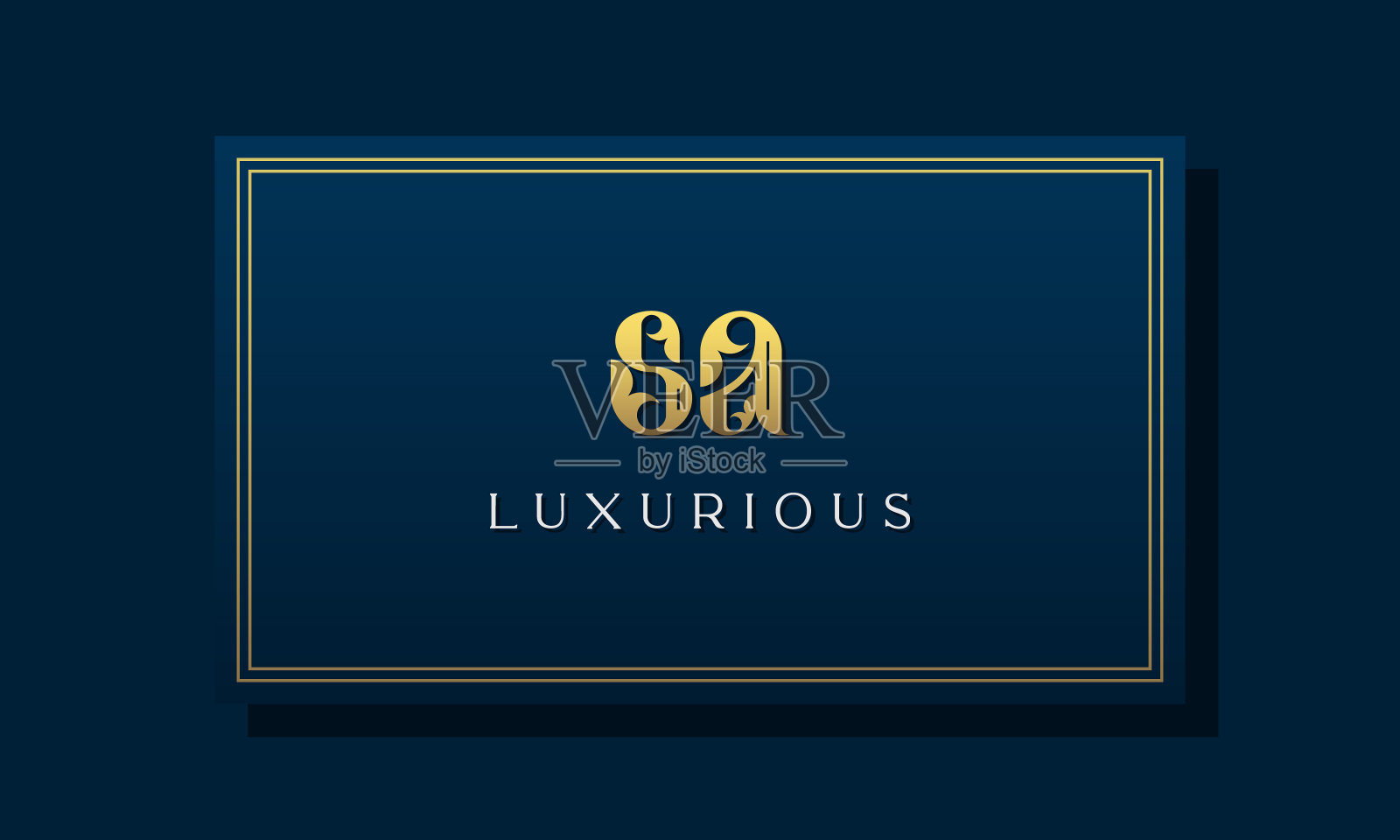 复古的皇家首字母SA标志。插画图片素材