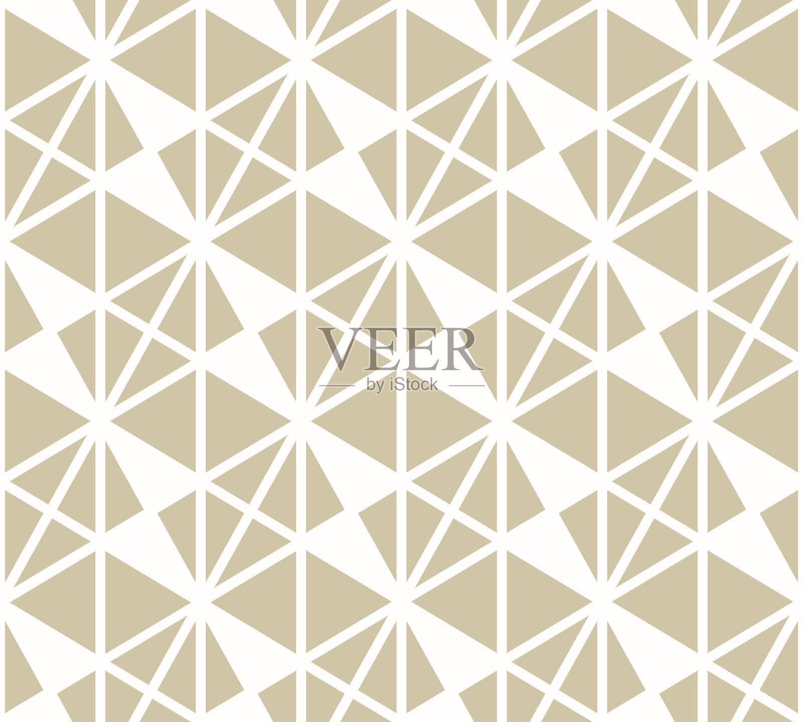 黄金矢量几何无缝模式与三角形，菱形，网格，网插画图片素材