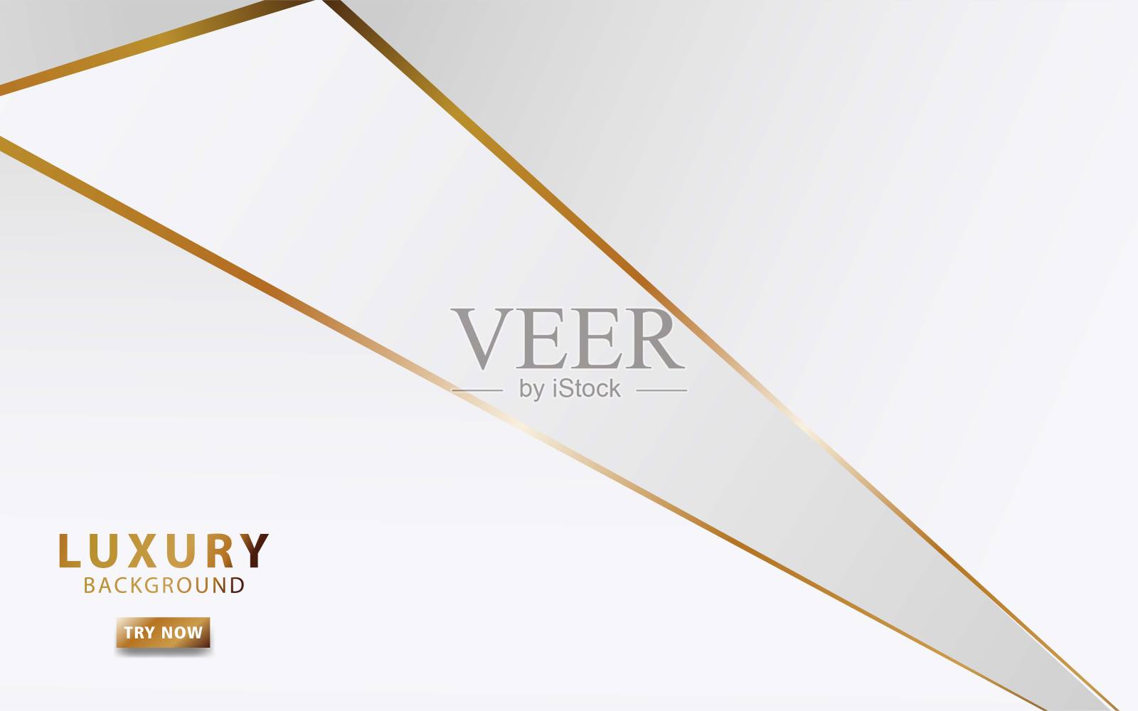 现代的白色抽象背景与黄金线插画图片素材