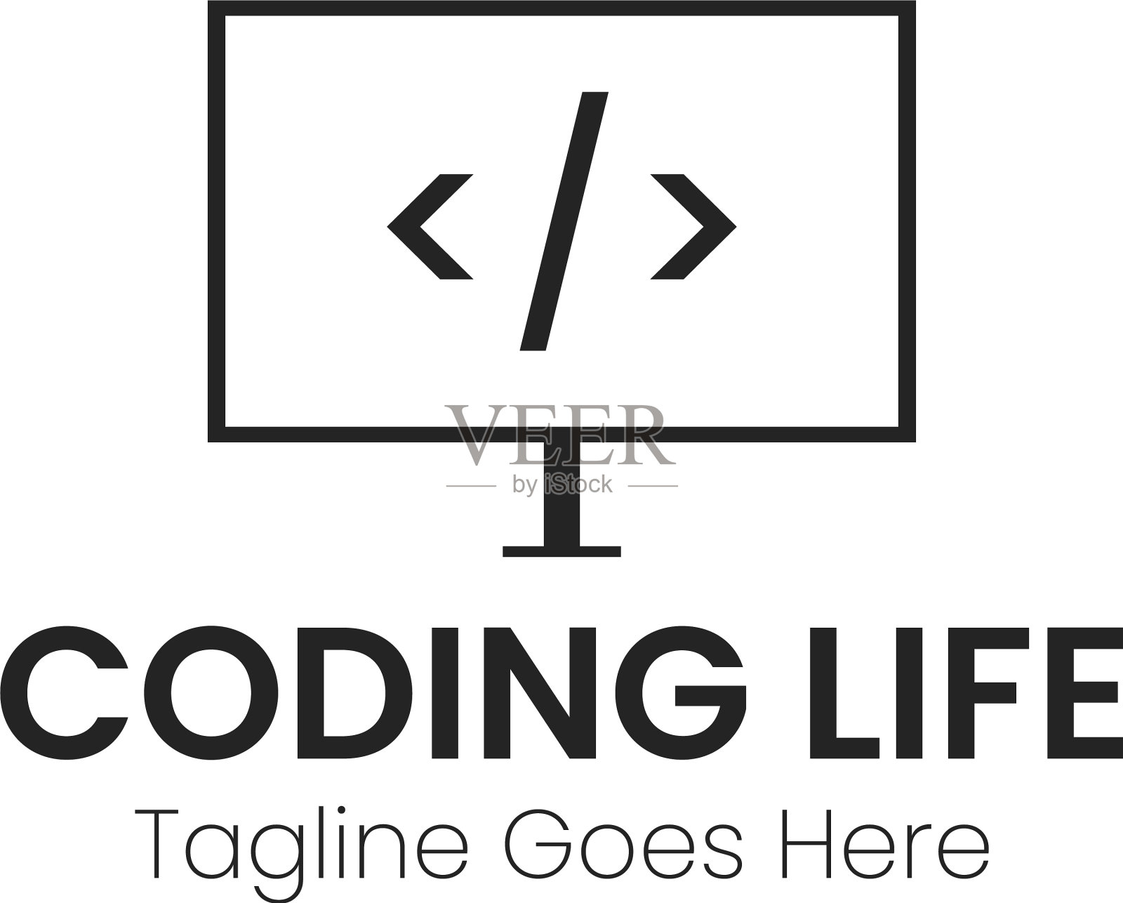 标识设计模板编码插画图片素材