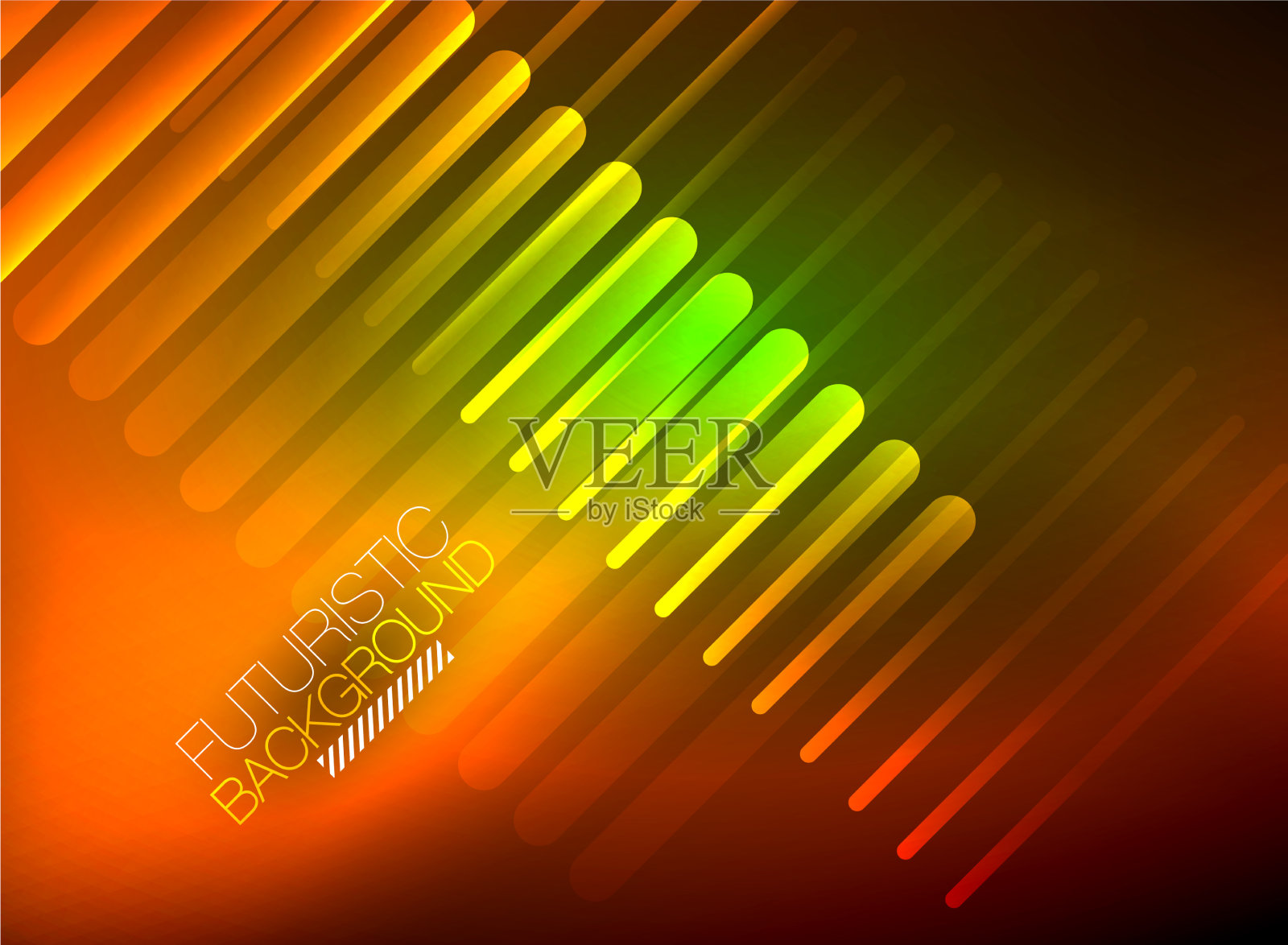 明亮的霓虹灯色彩技术抽象背景插画图片素材