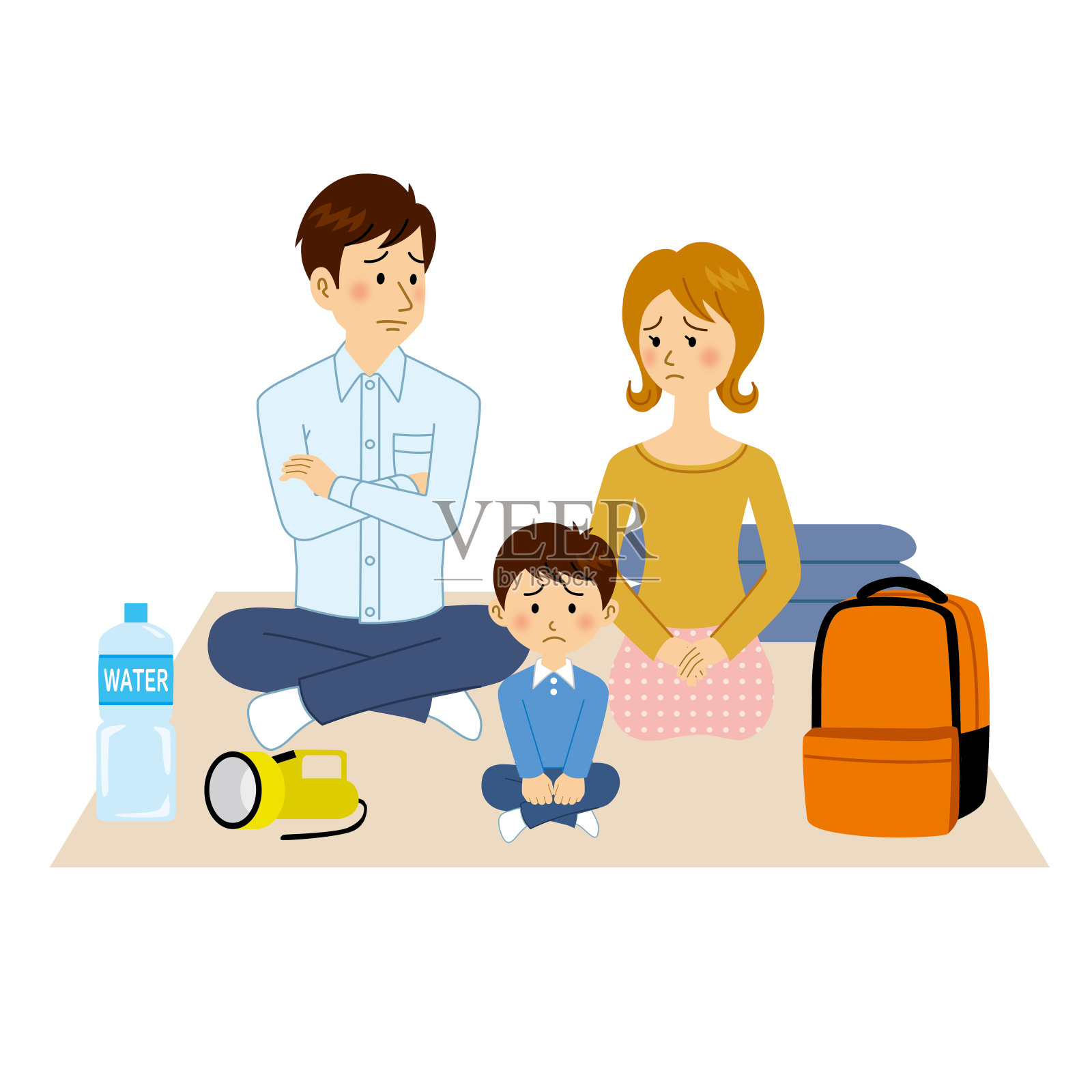 灾害预防插画图片素材