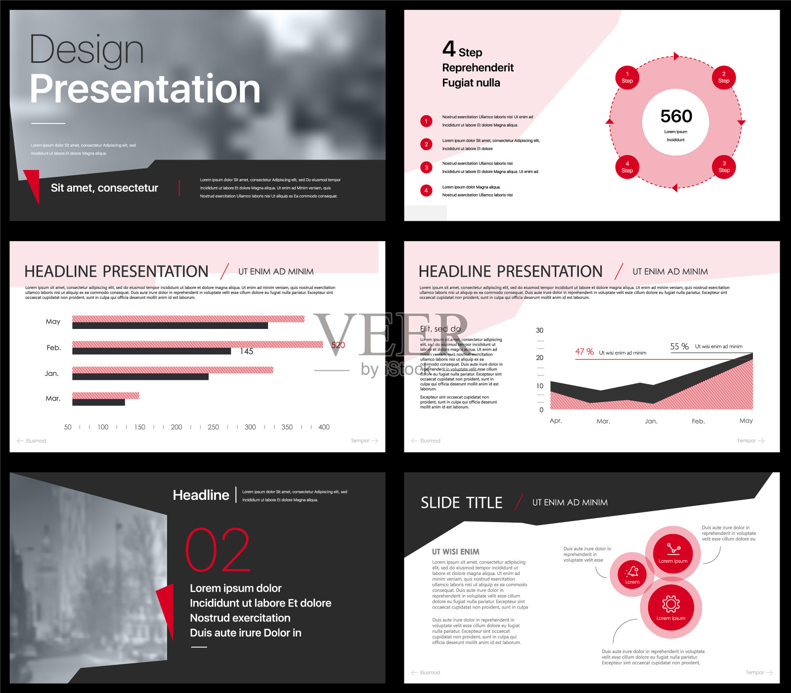 白色背景上的表示模板元素。向量信息图。插画图片素材