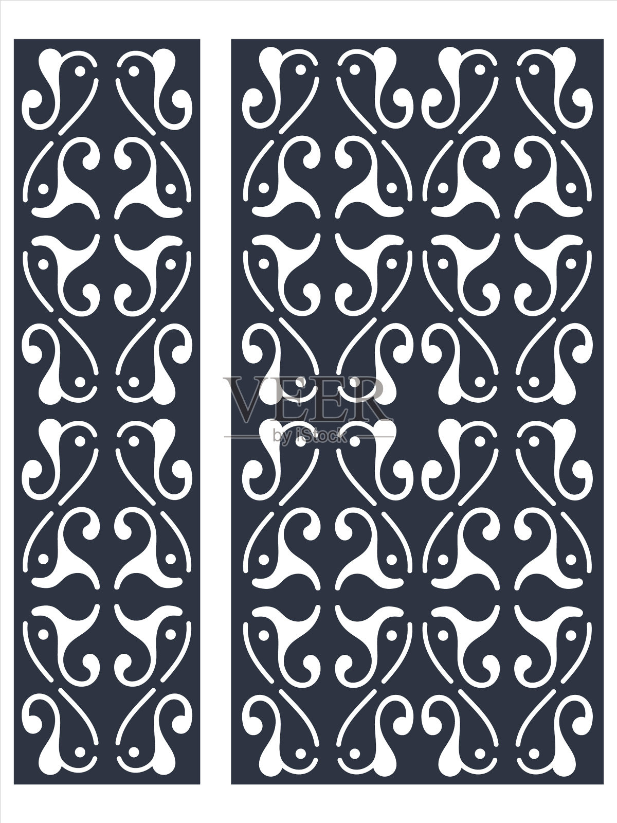 Jali设计用于数控铣床和激光切割插画图片素材