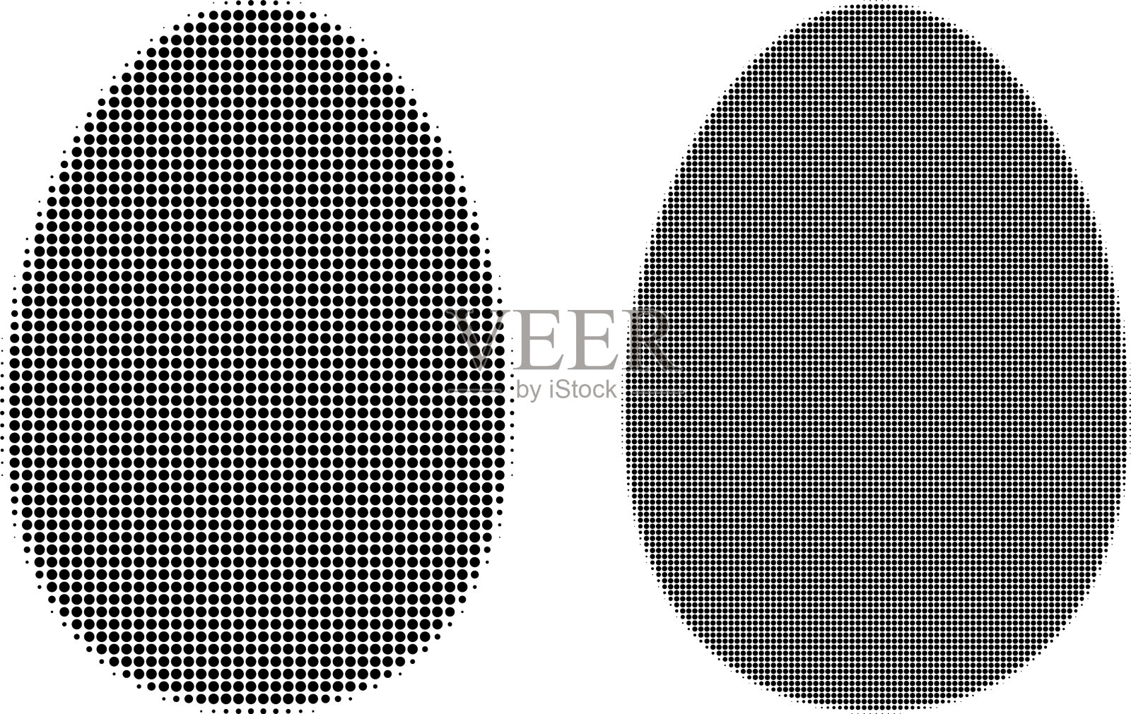 点半色调蛋图标插画图片素材