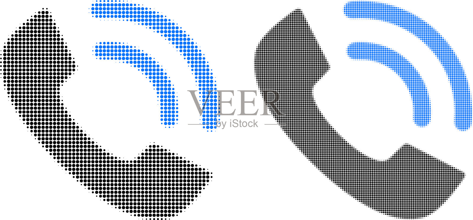 点半色调电话铃声图标图标素材