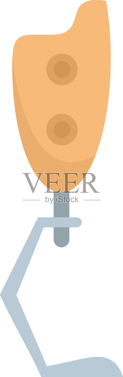 生物科技腿标平孤立设计元素图片