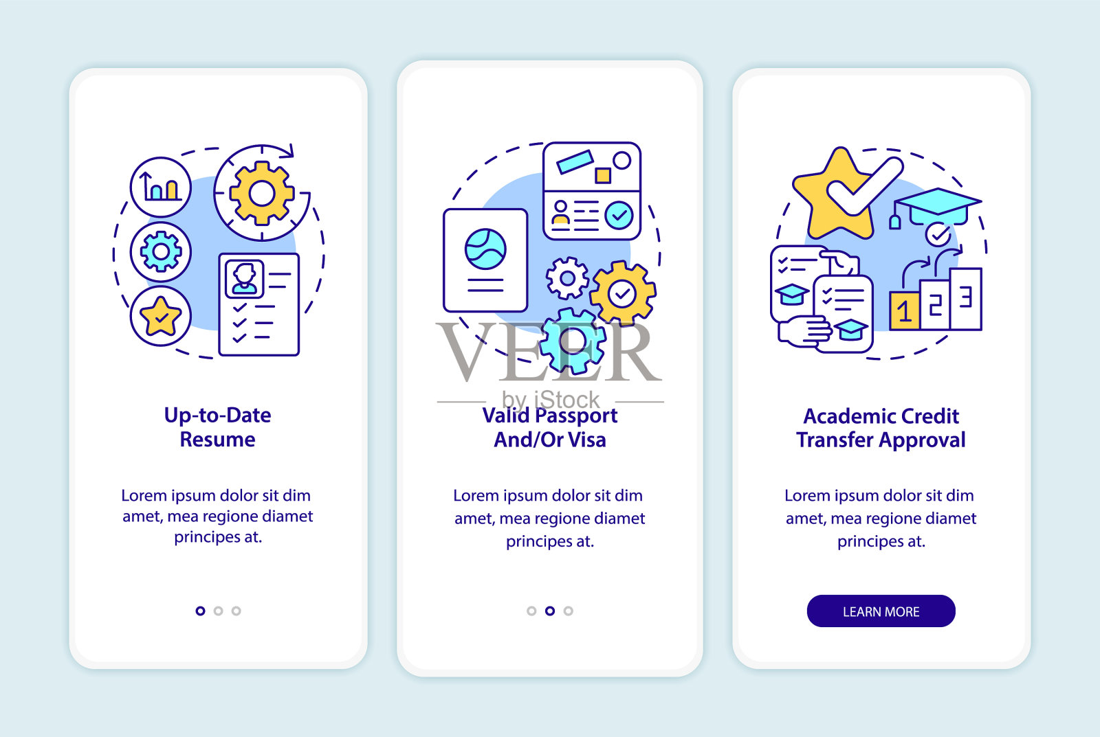 实习要求入职手机app插画图片素材