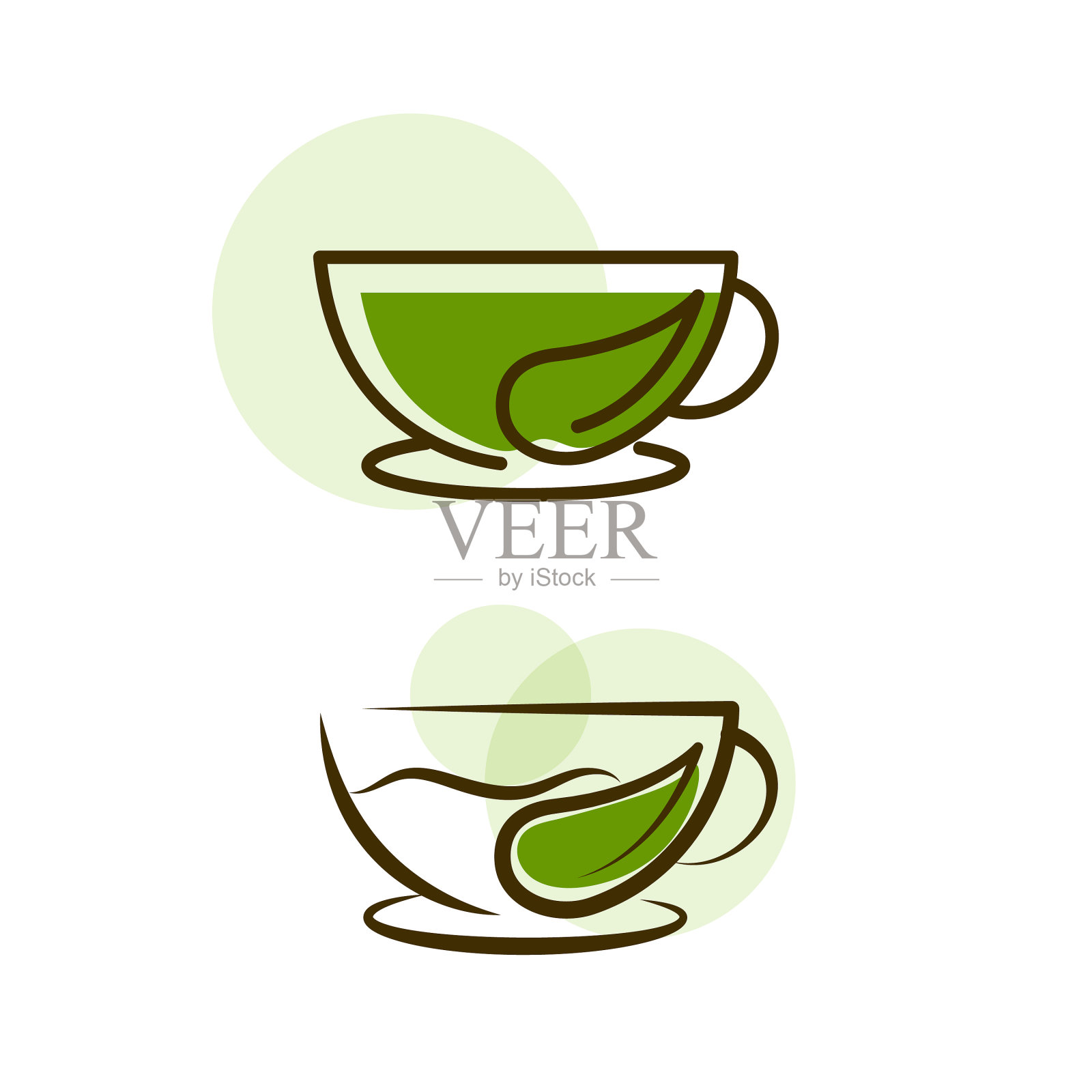 咖啡杯logo模板插画图片素材